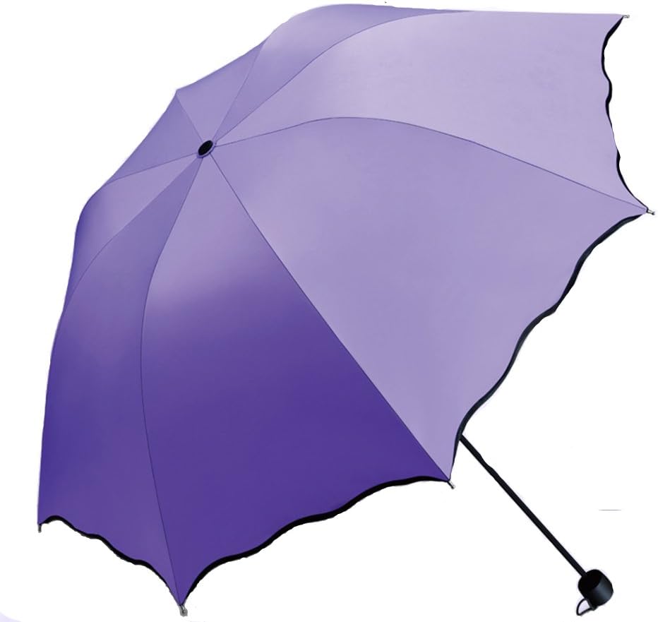 Sun Umbrella for Women Ladies Mini Folding Umbrellas UV Protection Lightweight Parasol in Summer
