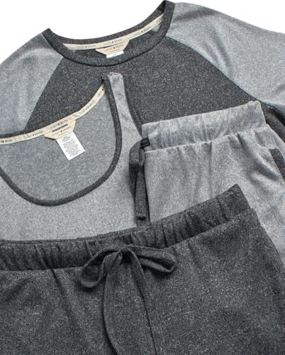 Lucky Brand Pajamas Set for Women 4-Piece Soft Sleepwear - Top, Tank, Shorts & Pants, Comfy Loungewear Pijama para Mujer3
