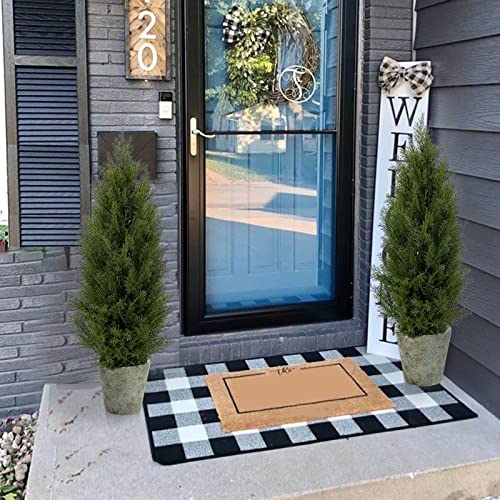 Seelinns Artificial Cedar Pine Tree Christmas Tree Artificial Topiary Cedar Trees Potted Uv Rated Plant For Home Decor Indoors And Outdoors 3Ft Fake Plants Tall Artificial Plants Shrubs (2 Pack) #TOP4