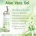 DMSOSTORE Aloe Vera Gel, 32 oz (908g), Alcohol-Free, Made From Purified Aloe Vera Inner Leaf, Soothing, Skin Moisturizing, Hydrating