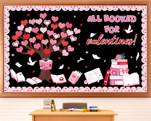 Salle de classe décorée sans effort : lot 109 affichages Saint-Valentin et grand cœur