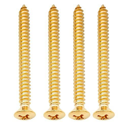 Musiclily Ultra 4x45mm Stainless Steel Countersunk Mounting Screws for Electric