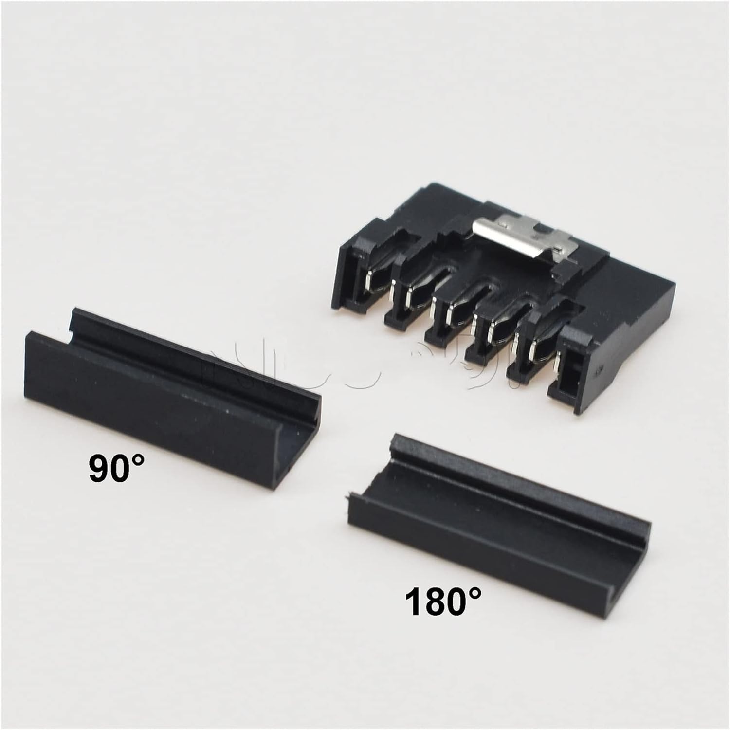Demasiado 10Pcs dark IDE HDD Sata Power Male Female Connector With Copper Terminal Metal Pin Compatible With Hard Disk (Color : SATA 2With 90 Cap)