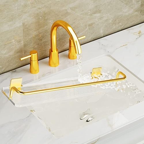Miniatura 4 de Organizador de ducha esquinero acrílico sin perforación, estante de baño montado en la pared, espejo frontal para piel cosmética, estante de