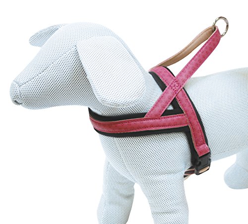 Croci Pettorina in Similpelle Svedese, Rosa, 30-50 cm x 25 mm