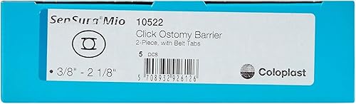 Miniatura 3 de SenSura Mio Click Trim to Fit Ostomy Barrier Elastic Adhesive 2.362 in Brida 5 por caja 10522