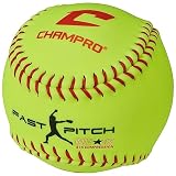 Champro 11" Recreational Fast Pitch Softballs with Durahide Cover, 12 Pack
