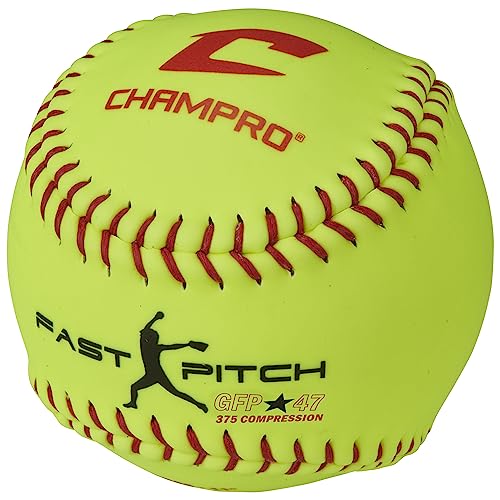 Champro 11" Recreational Fast Pitch Softballs With Durahide Cover, 12 Pack #TOP2