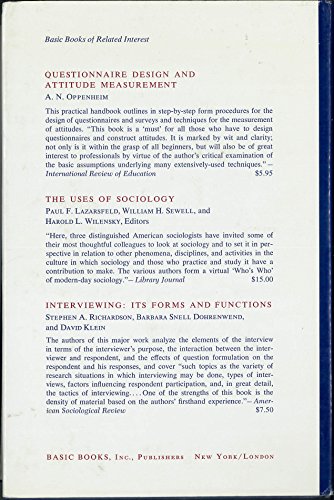 Logic Of Survey Analysis 0465042058 Book Cover