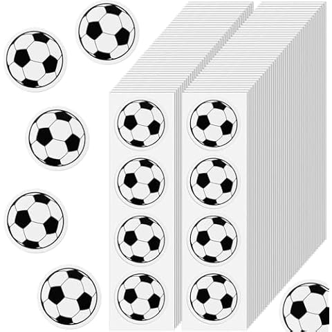 100Pcs Soccer Ball Stickers for Water Bottles Vinyl Soccer Decorations for Party Birthday School Self-Adhesive World Cup Stickers Soccer Stickers for Kids Boys Teen Room Wall Decoration Cover