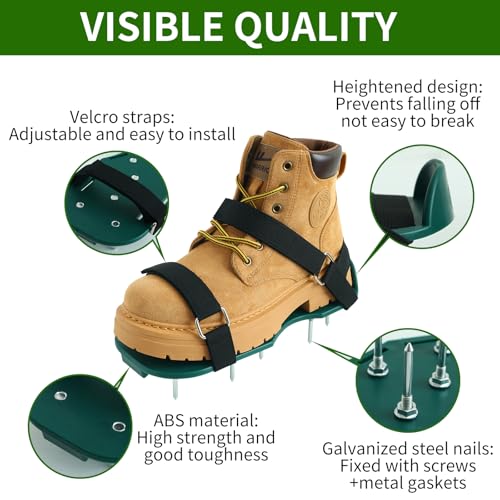 Zapatos aireadores para césped con picos y correas ajustables miniatura 4