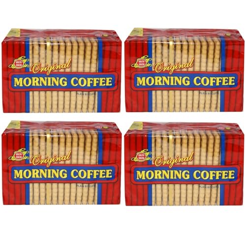 Frou Frou Galletas originales de café matutino aptas también para hornear pasteles y pastelería, 4 paquetes de 90 g