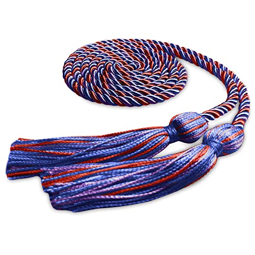 Image of Endea Graduation Single Honor Cord Three-Color (Royal Blue /Purple /Red)
