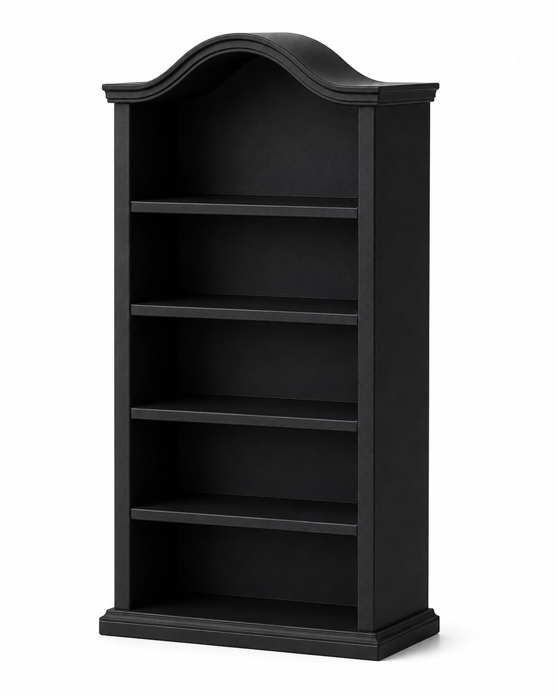Miniature Bookshelf for Mini Books & Dollhouse Decor | 3D Printed Display Shelf for Collectibles, Desk Decor & DIY Miniatures (Black, Length)-image-38