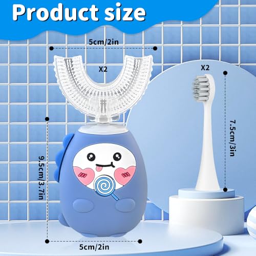 Cepillo de dientes eléctrico infantil para evitar caries y proteger encías 2