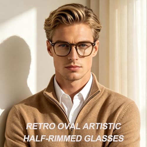 Image of Dollger Blue Light Blocking Glasses For Woman Men Thick Acetate Frame Rectangle Square Lens Non-Prescription