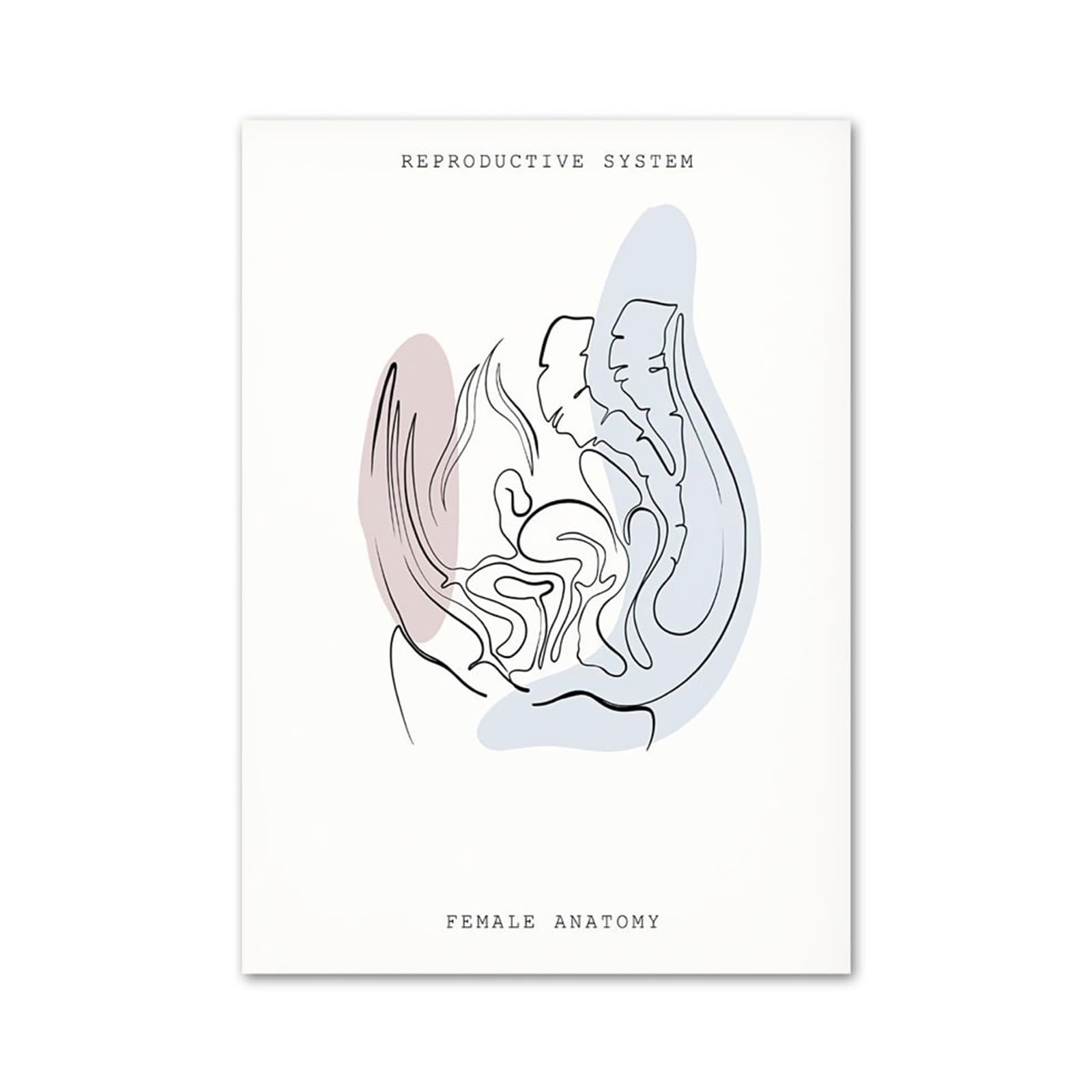 Impression sur toile oreille et larynx : décoration murale design pour médecin