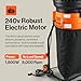 SuperHandy Electric Bladeless Mulcher & Shredder for Garden Leaves– 1800 W Motor, 50 cm Funnel, 16:1 Mulch Ratio, 80 L Collection Bag,600 cm Extension Cord，8.5 kg Lightweight Design