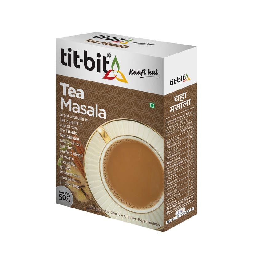 Tit-Bit Tea Masala Pack of 5 (250g) - Chai Masala to Spice Up Your Tea Experience. Authentic Masala Tea Blend for Cold & Cough. Perfect for Masala Chai Lovers. (B0C9QNSVV2) Amazon Price History, Amazon Price Tracker