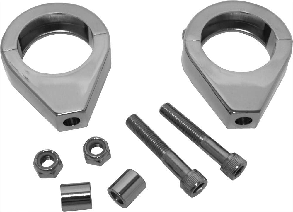 HardDrive 41-033A: Turnsignal Clamps 39Mm Pr Chrome