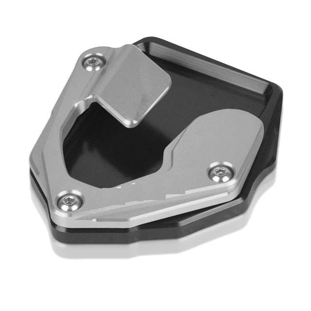 Plaque béquille moto Honda CRF1000L Adventure Sports extension en aluminium usiné argent CNC