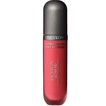 Revlon Ultra HD Lip Mousse Hyper Matte, Longwearing Creamy Liquid Lipstick in Pink, Sunset 810, 0.2 oz
