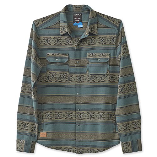 KAVU Off Grid Mens Shirt - Forest - Medium