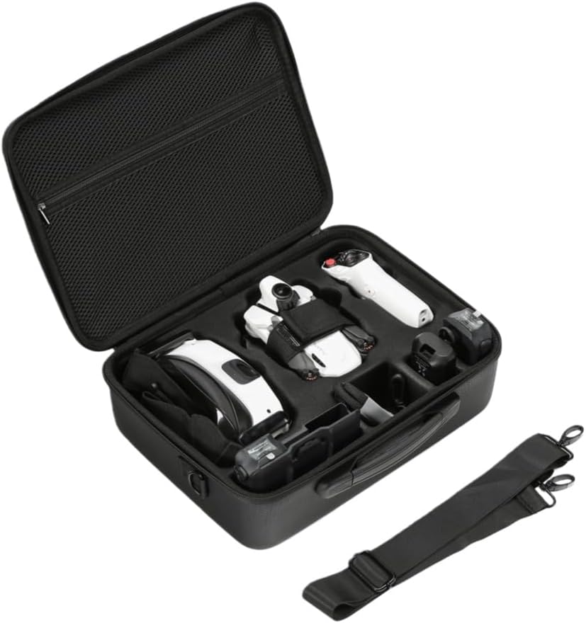 Hard Shell Case for Insa 360 Antigravity A1, Carrying Case Waterproof PU Bag Organizer for A1 Drone, Vision, Grip Motion Controller, Charging Hub and Battery Accessories