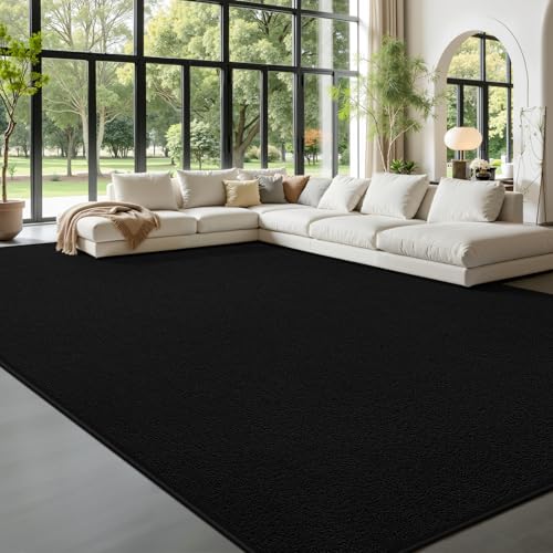 Tapete decorativo moderno 5 x 8 pies negro miniatura 1