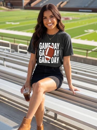 Image of Football Shirts for Women Game Day T Shirts Football Outfits