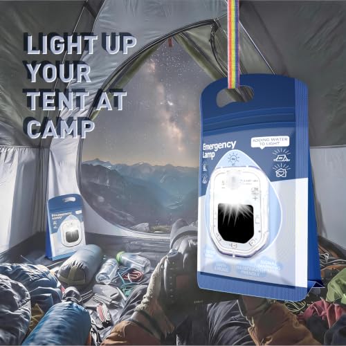 Saltwater Powered Camping Lantern Battery Free Emergency LED Light 120 Hours Runtime 50 Lumens Portable Outdoor Lamp for Camping Hiking Fishing Power Outage Hurricane Survival Kit — view 2