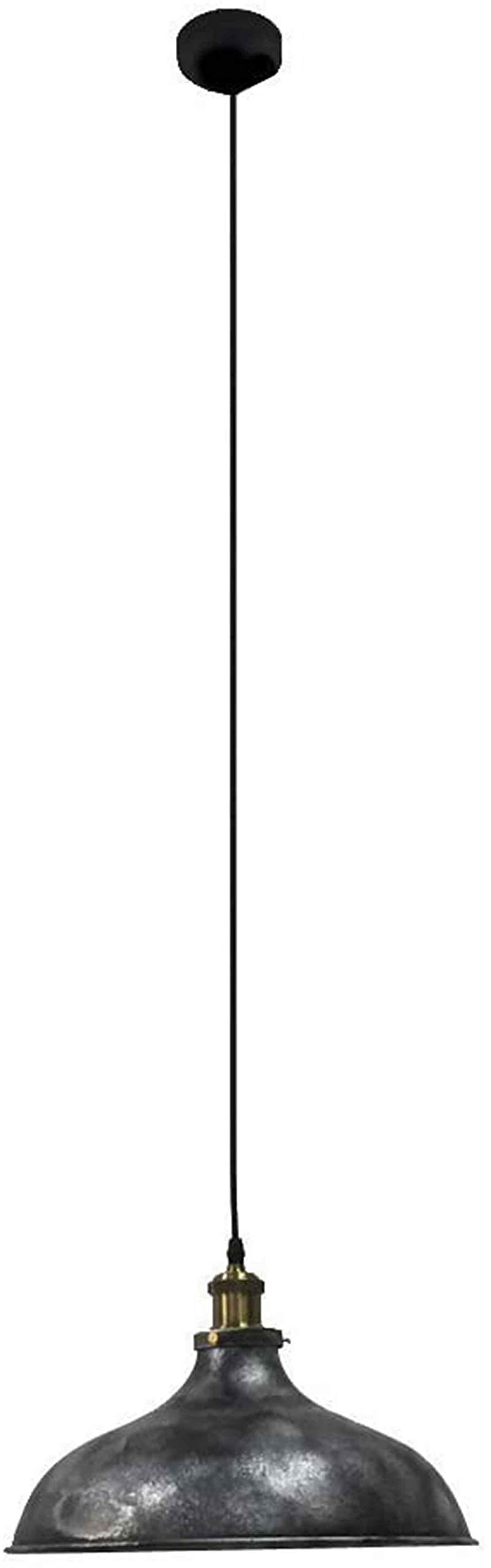 FEE-ZC Vintage Industrial High Brightness Grey Painted Tradition Barn Hanging Lamp Villa Garage Warehouse Retro Pendant Light Chain Adjustable Shade Chandelier Ceiling Light E27