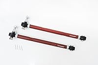 Truhart Rear Lateral Toe Arms for 1992-2001 Honda Prelude - Steel Alloy, Hardrace Bushings, Red Powdercoat Finish