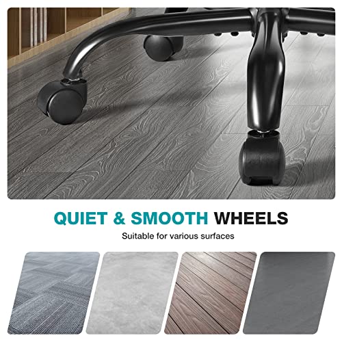 Office Chair Desk Chair Home Office Computer Chair With Wheels Mesh Office Chair With Lumbar Support, Mid Back Ergonomic Office Desk Chair With Armrests Adjustable Work Chairs, Black #TOP6