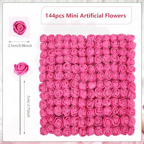 MWOOT Roses Artificial Flower Heads - Image 2