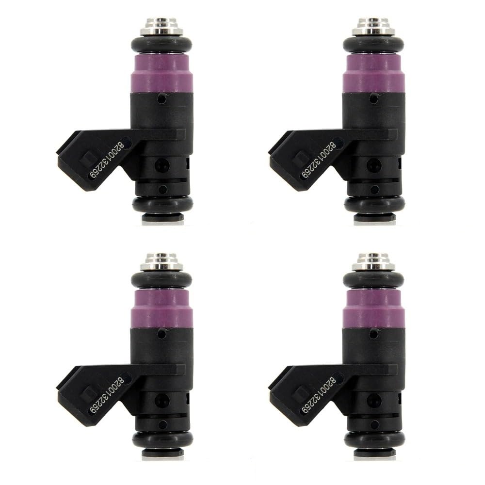 Car Fuel Injector Nozzle for Megane 1.6 16v 31 T. KM Replacement Nozzle Injection Petrol H132259 4Pcs 8200132259 Fuel Injector