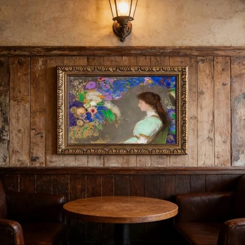 Décoration murale Odilon Redon Portrait de Violette Heymann cadre inclus