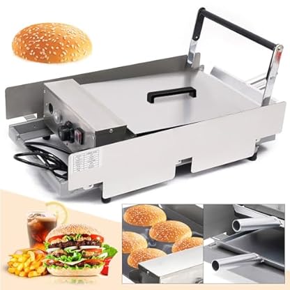 YESTAIM Kommerziellen Doppel Hamburger Maschine Grill Brötchen Hamburger Burgerpresse leckere Hamburgerpresse 100g-400g Patty Presse Aus Schmackhafte Burger – Bild 7
