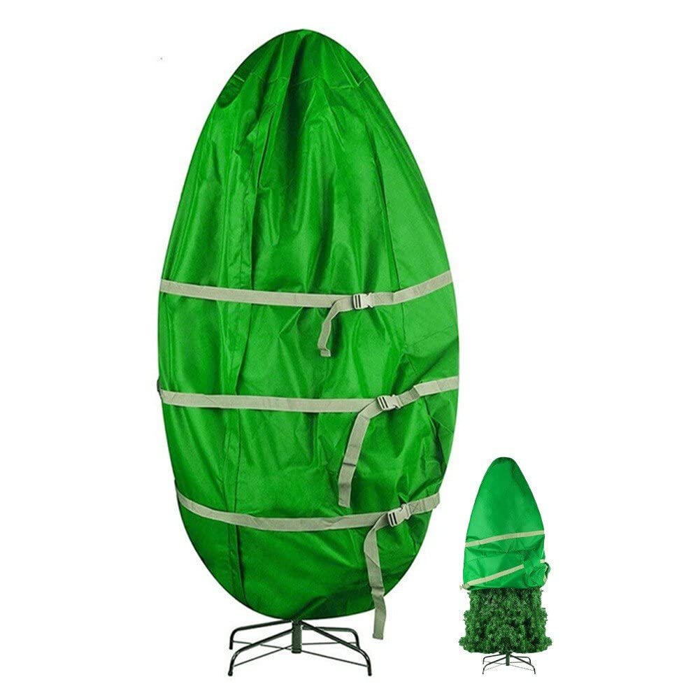 Borsa per la conservazione Verticale dell'albero di Natale Copertura Antipolvere per mobili con Benda Elastica Grande Contenitore per carichi Pesanti