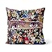 oreillers Coussin Anime Sword Art Online II Sword Art Online Asuna Yuuki Yuuki Konno Coussin imprimé Lin Tissu Coussins extérieur Oreiller carré décorer 40x40cm