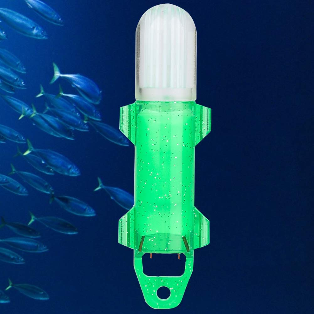 Fishing Finder, Fishing Lures, Waterproof Deep Drop LED Light Saltwater Sea Freshwater for Dock (Green)-image-46