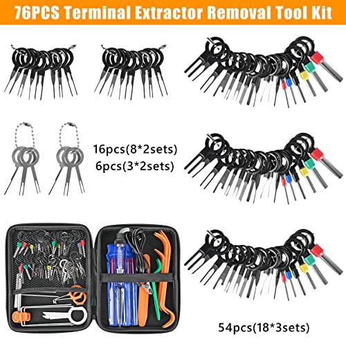 Terminal Removal Tool Kit 96 Pcs Depinning Tool Electrical Connector