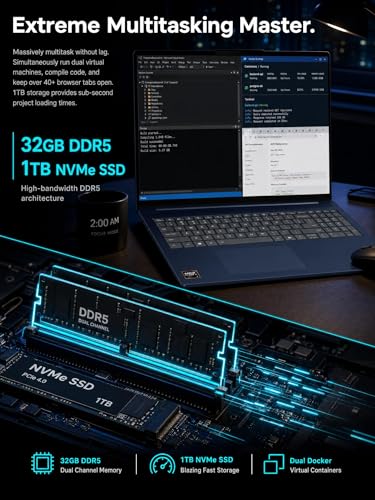 Image of Lenovo IdeaPad 16-Inch FHD+ Touchscreen Business Laptop for AI-Driven Professionals - AMD Ryzen AI 7 350 with 50 Tops NPU, 32GB DDR5 RAM, 1TB SSD, Wi-Fi 7, Windows 11 Pro, Cosmic Blue-Redragon Bundle