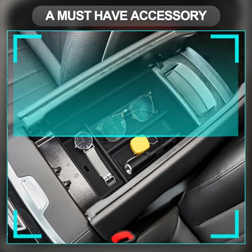 CDEFG Kompatibel mit Mercedes Benz EQE V295 EQS V297 2022 2023 2024 Mittelkonsole Organizer Aufbewahrungsbox Zentrale Steuerung Auto Center Console Tray EQE V295 EQS V297 2024 Zubehör (Armlehne)