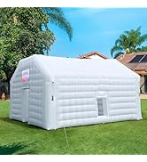 Large White Inflatable Nightclub 20X16.5X12Ft Disco Cube Gazebo Event House with Logo Area Portab...
