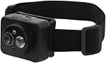 Caméra d'action montée sur la tête, 1080P Angle réglable Caméra de sport à petite tête, LED Caméra vidéo du corps portable avec bandeau élastique, support 128GB pour les sports de plein air
