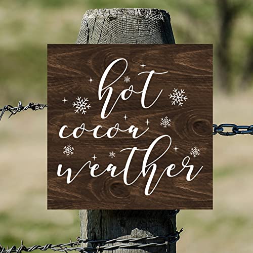 Plaque murale en bois Hello Winter de 35 cm - 4