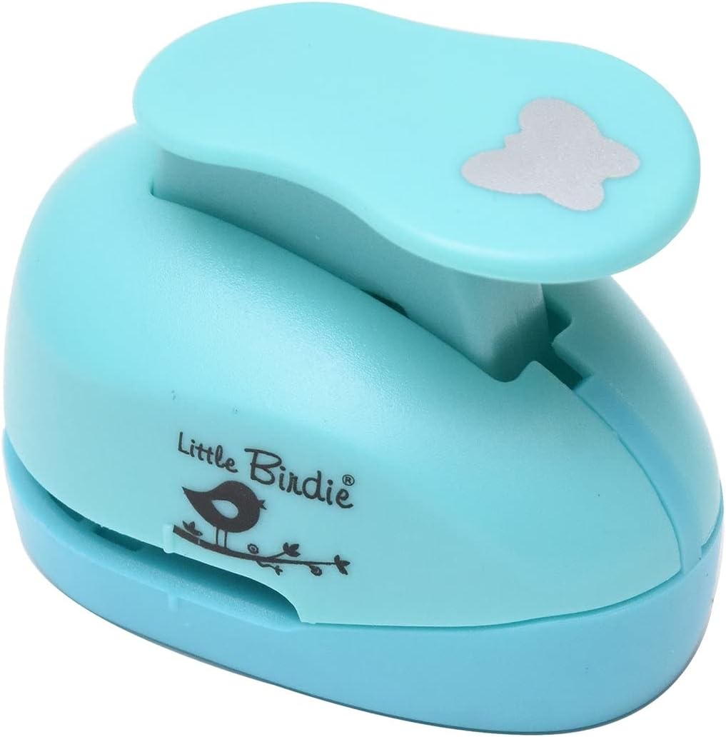 LITTLE BIRDIE Paper Punching Machine/Craft Punch Cutting Size 1.5cm Cute Butterfly| Paper Puncher with Single Hole | Shape/design cutter punching machine for craft (1PC)