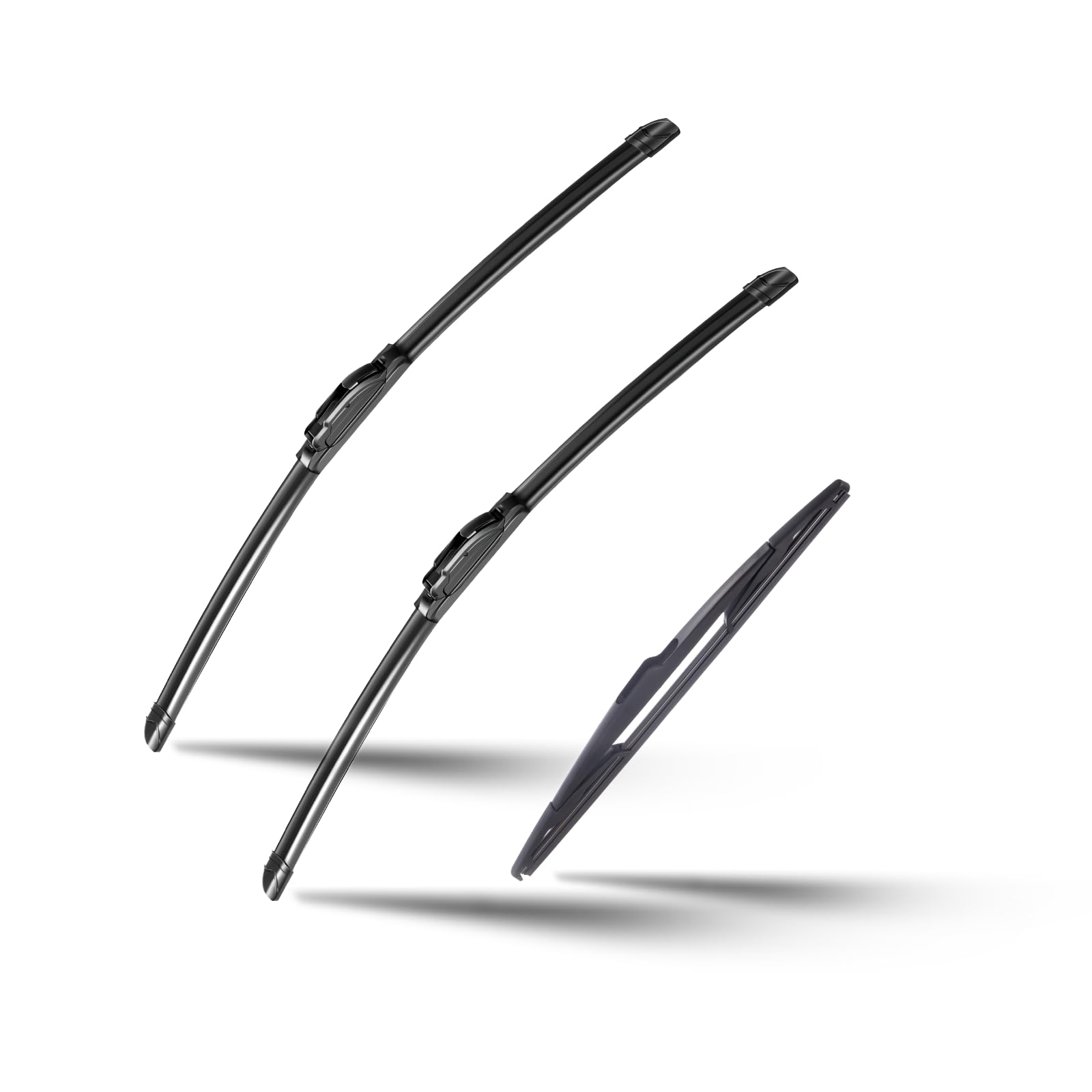 3 Factory Windshield Wiper Blades for 2007-2014 Ford Edge/2007-2015 Lincoln MKX, Original Equipment Replacement 26"/20"/14" (Set of 3) U/J Hook