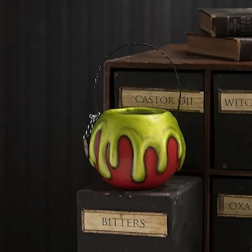 Miniatura 3 de Bethany Lowe Pequeña manzana roja con cubo de veneno verde
